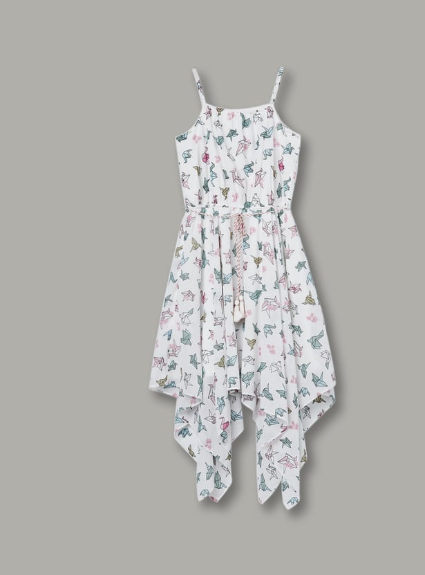 FAME FOREVER Girls Printed Fit & Flare Dress