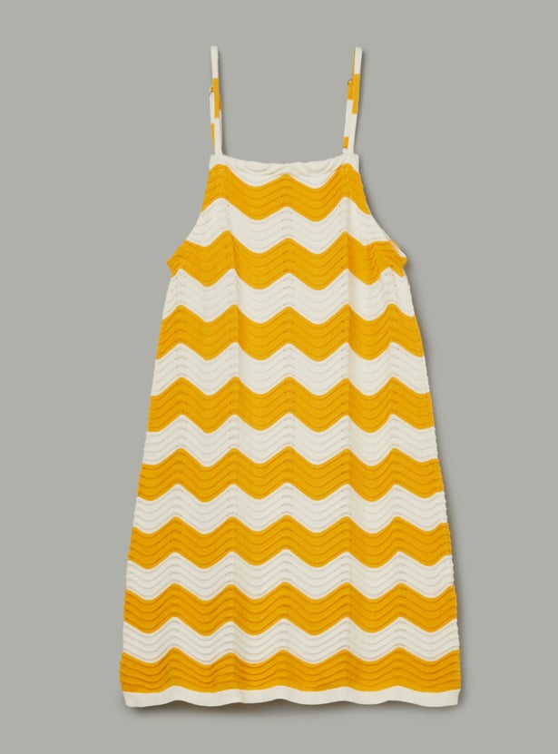 FAME FOREVER Girls Woven Dress with T-shirt Set