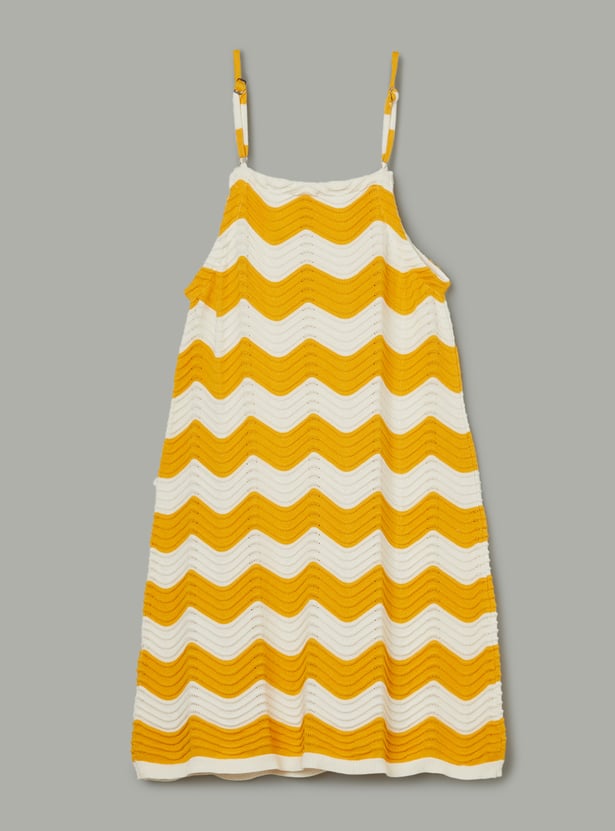 FAME FOREVER Girls Woven Dress with T-shirt Set