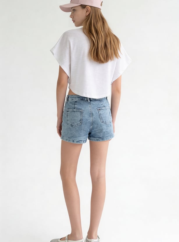 FAME FOREVER Girls Denim Skirts