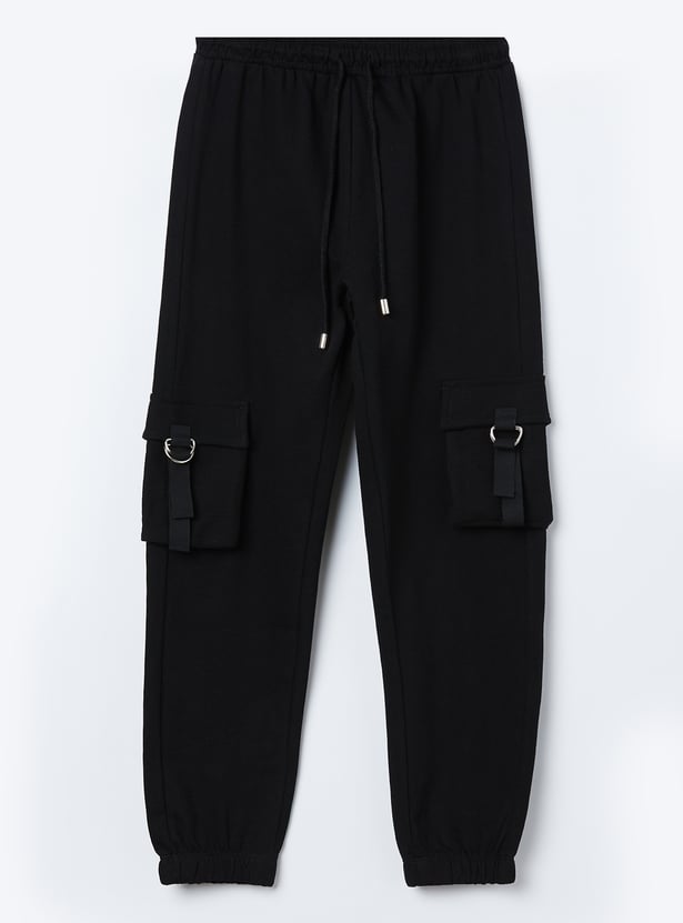 FAME FOREVER Girls Solid Track Pants