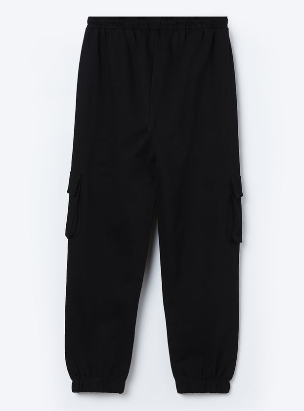 FAME FOREVER Girls Solid Track Pants