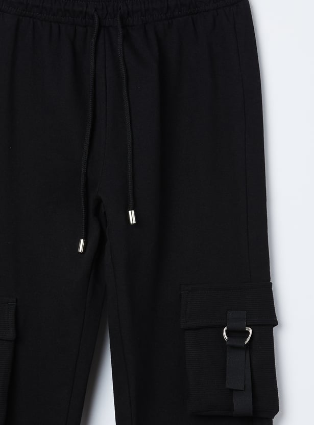 FAME FOREVER Girls Solid Track Pants