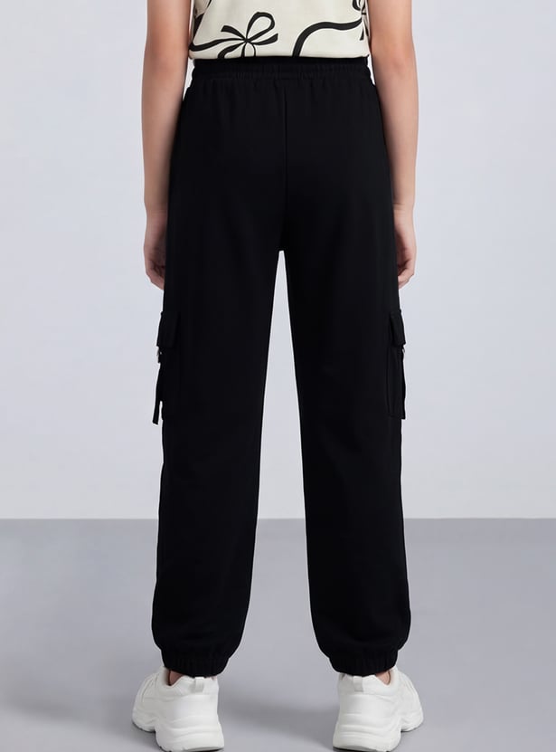 FAME FOREVER Girls Solid Track Pants
