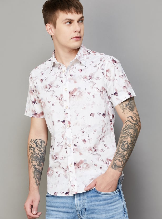 PEPE JEANS Floral Print Regular Fit Shirt