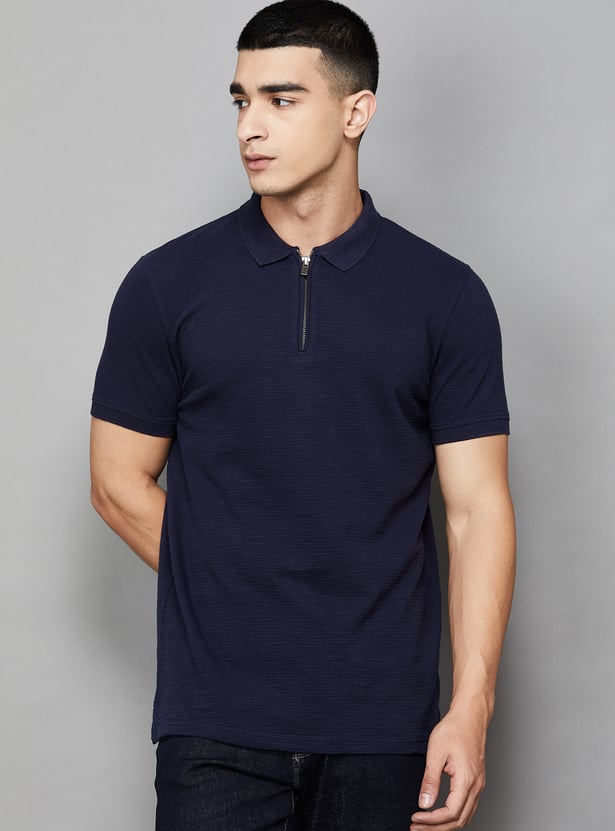 PEPE JEANS Textured Polo T-shirt