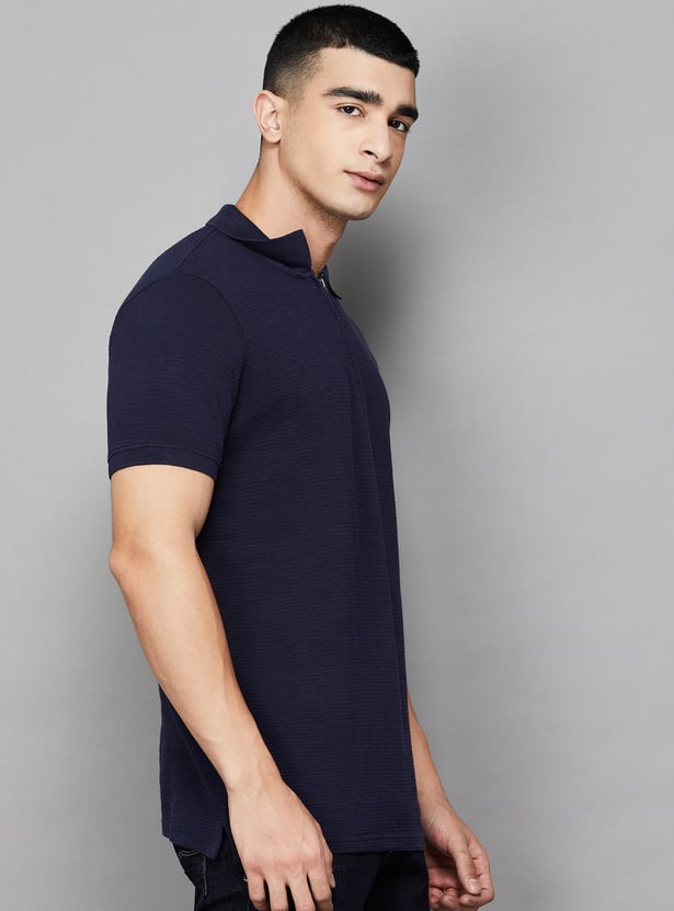 PEPE JEANS Textured Polo T-shirt