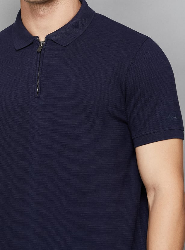 PEPE JEANS Textured Polo T-shirt