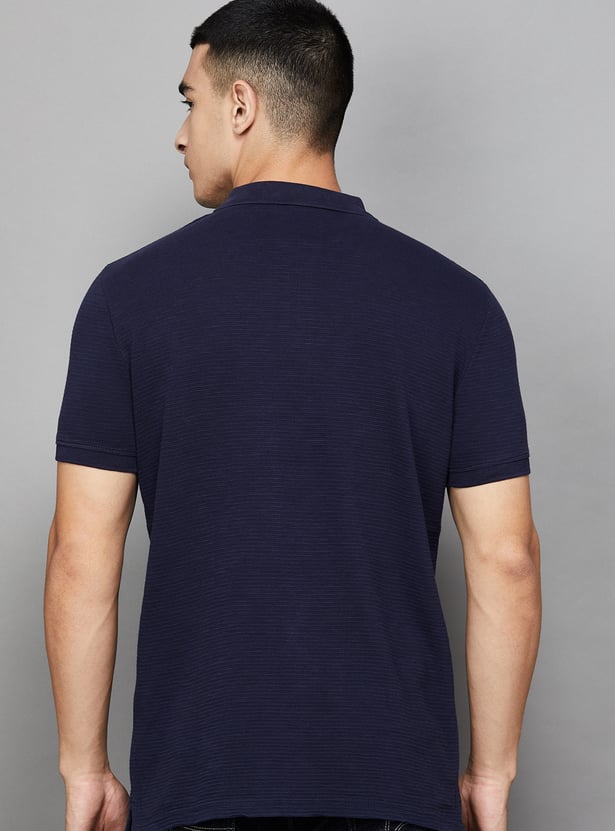 PEPE JEANS Textured Polo T-shirt