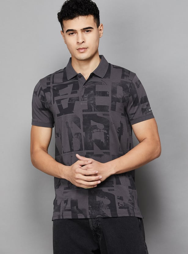 PEPE JEANS Printed Polo T-shirt