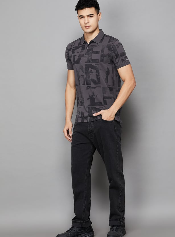 PEPE JEANS Printed Polo T-shirt