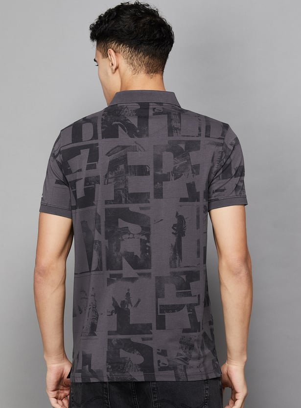 PEPE JEANS Printed Polo T-shirt