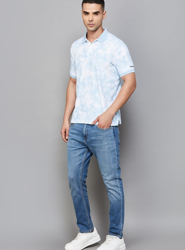 PEPE JEANS Printed Polo T-shirt