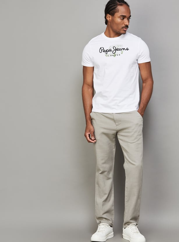 PEPE JEANS Printed Crew Neck T-shirt
