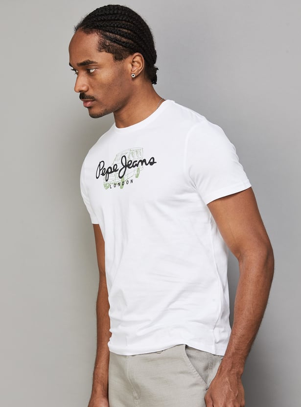 PEPE JEANS Printed Crew Neck T-shirt