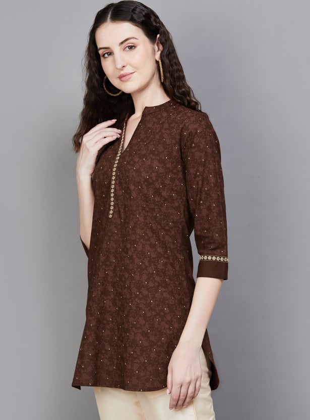 SPAN Ethnic Motif Straight Kurti