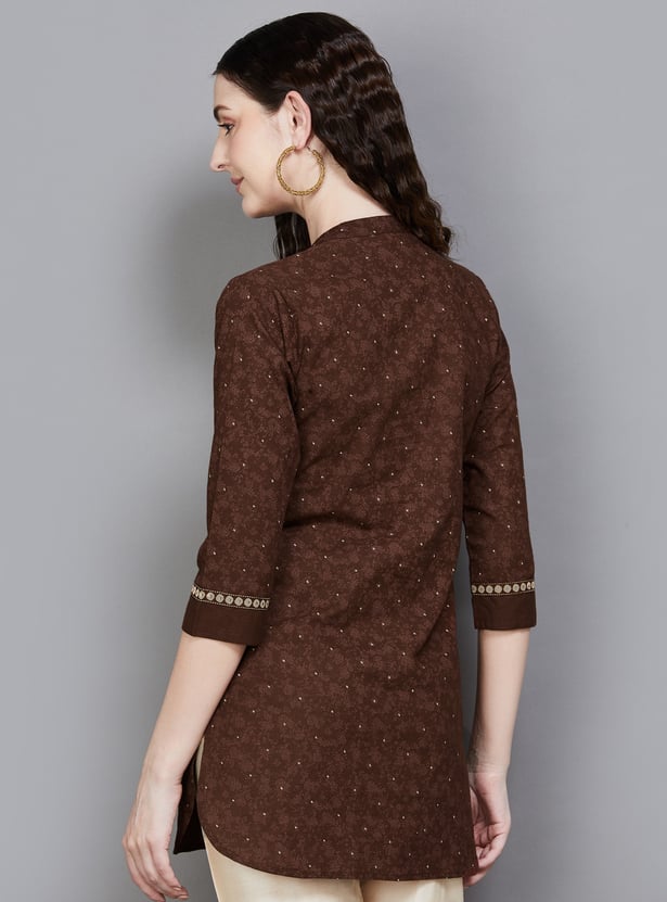 SPAN Ethnic Motif Straight Kurti