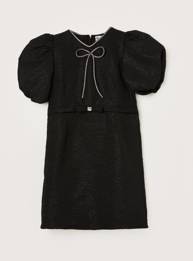 PEPPERMINT Girls Textured A-Line Dress