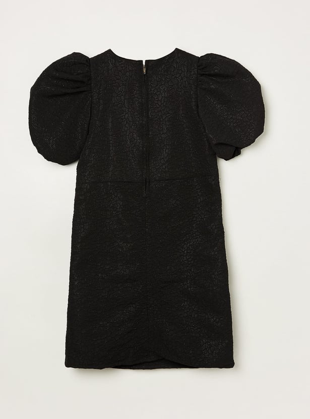 PEPPERMINT Girls Textured A-Line Dress