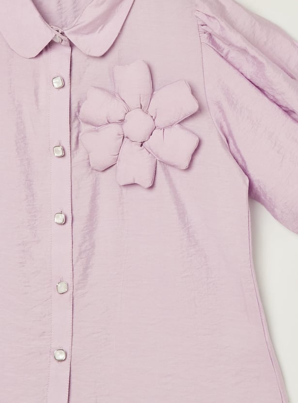 PEPPERMINT Girls Appliqued Shirt
