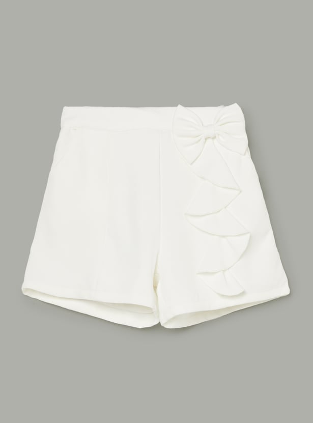 PEPPERMINT Girls Ruffled Shorts