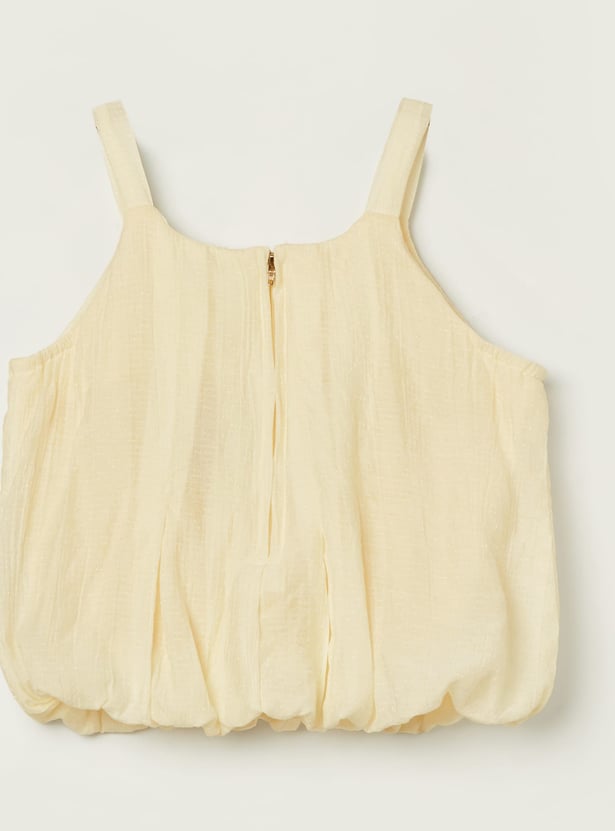 PEPPERMINT Girls Embellished Top with Skirt Set