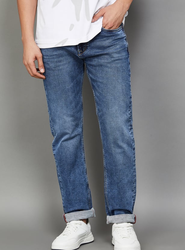 KILLER Washed Regular Straight Jeans