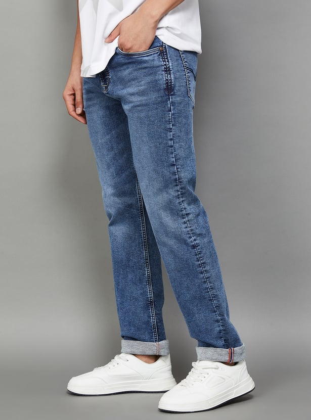 KILLER Washed Regular Straight Jeans