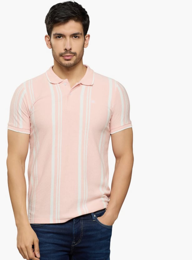 KILLER Striped Polo T-shirt