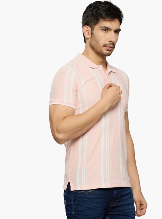 KILLER Striped Polo T-shirt