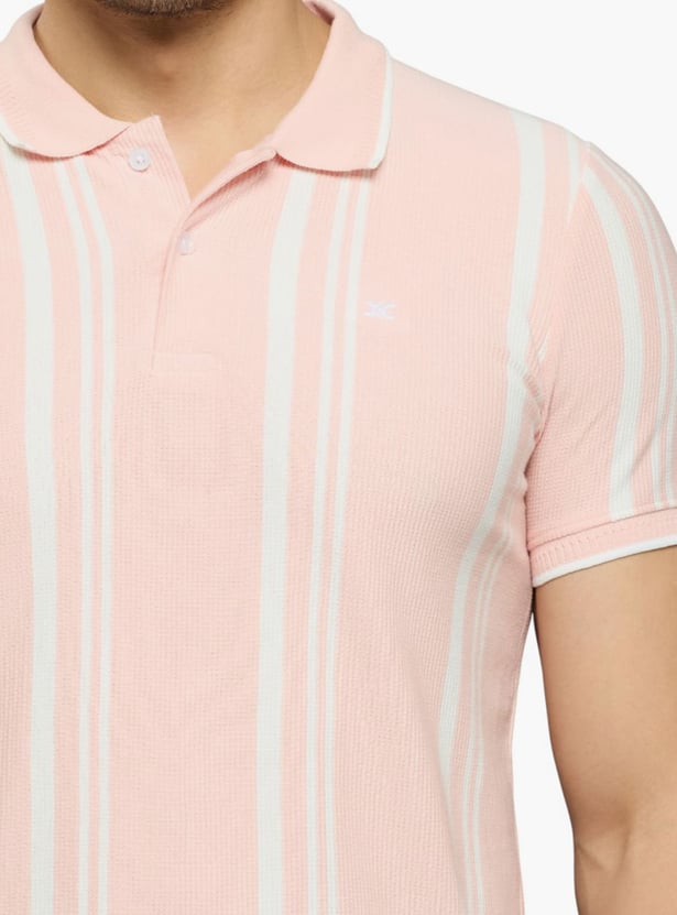 KILLER Striped Polo T-shirt