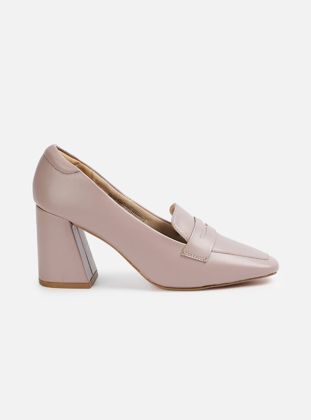 ALLEN SOLLY Solid Block Heels