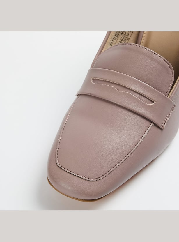 ALLEN SOLLY Solid Block Heels