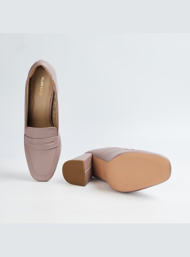 ALLEN SOLLY Solid Block Heels