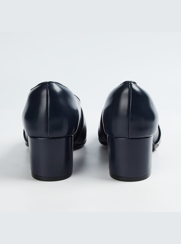 ALLEN SOLLY Solid Block Heels