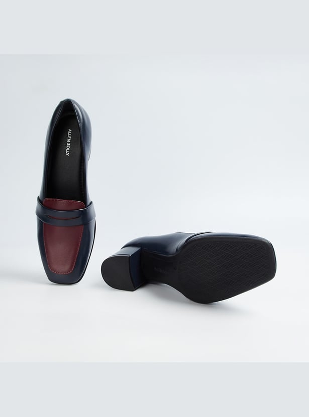 ALLEN SOLLY Solid Block Heels