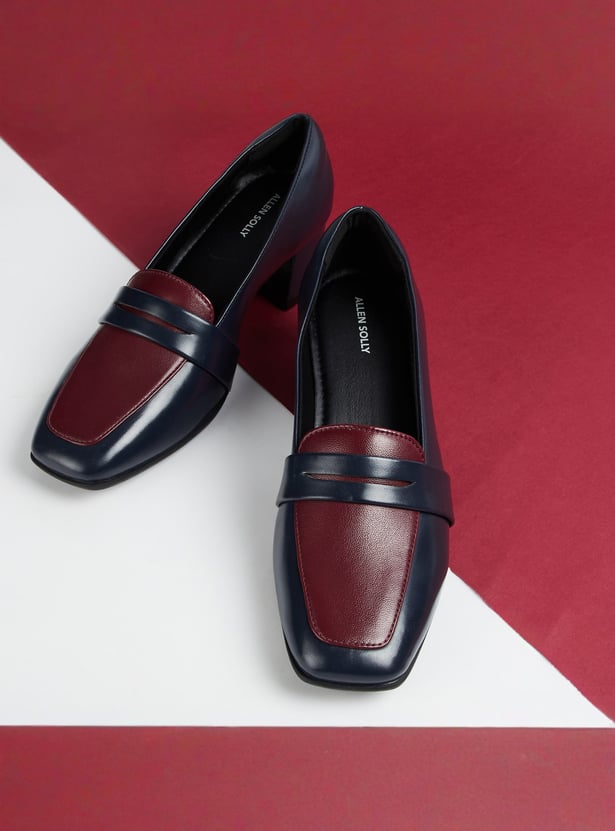 ALLEN SOLLY Solid Block Heels