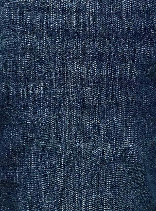 FLYING MACHINE Washed Slim Straight Jeans