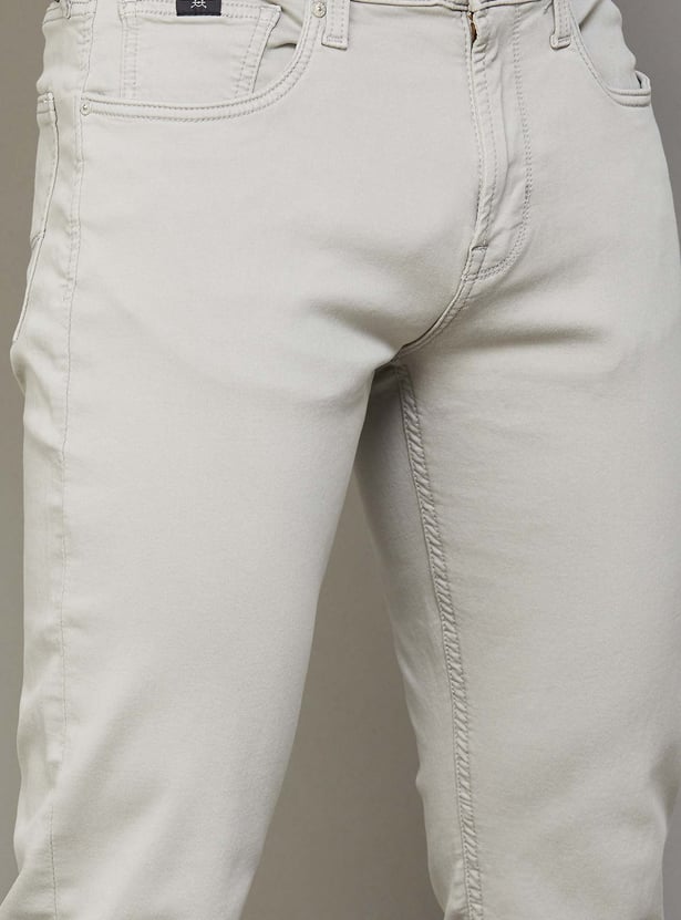 FLYING MACHINE Solid Slim Tapered Jeans