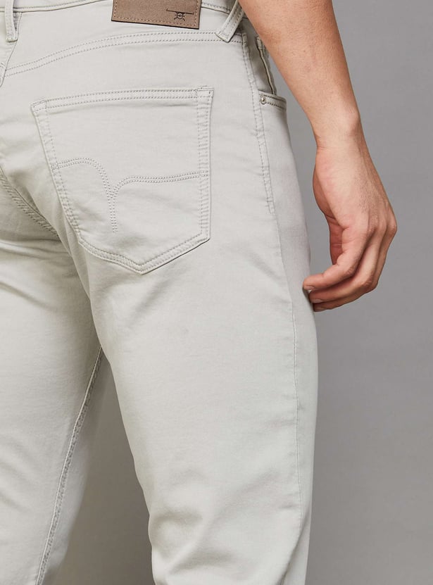 FLYING MACHINE Solid Slim Tapered Jeans