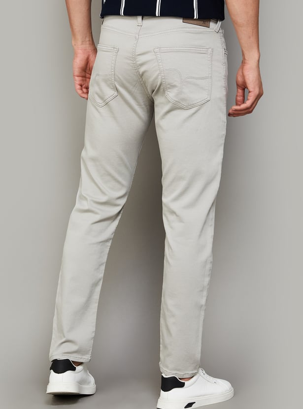 FLYING MACHINE Solid Slim Tapered Jeans