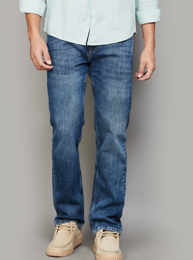 FLYING MACHINE Washed Slim Tapered Jeans