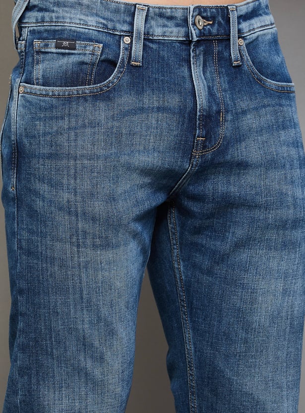 FLYING MACHINE Washed Slim Tapered Jeans