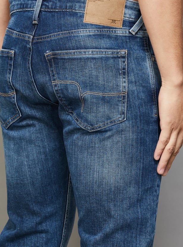 FLYING MACHINE Washed Slim Tapered Jeans