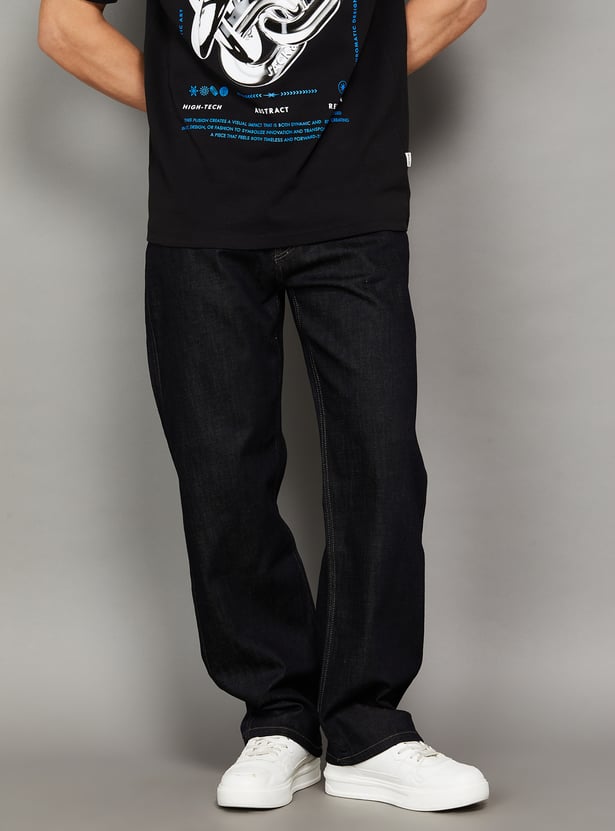 FLYING MACHINE Solid F55 Cobain Jeans (Comfort)