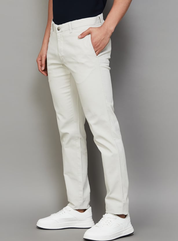 LP SPORT Solid Slim Fit Trousers