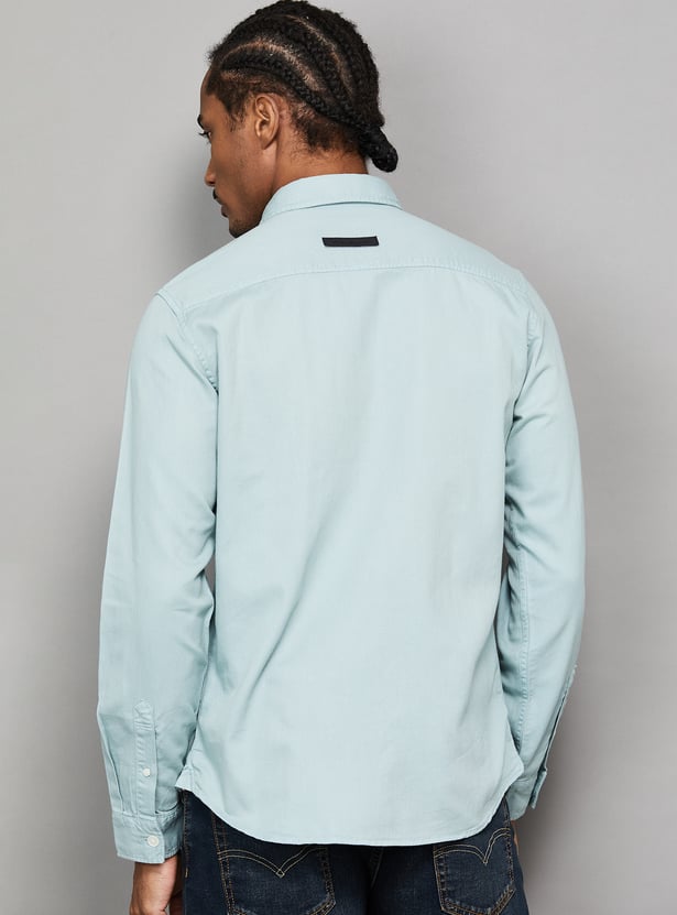 FLYING MACHINE Solid Regular Fit Shirt
