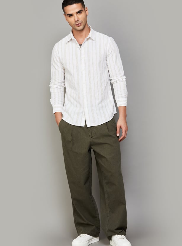 FLYING MACHINE Striped Regular Fit Shirt