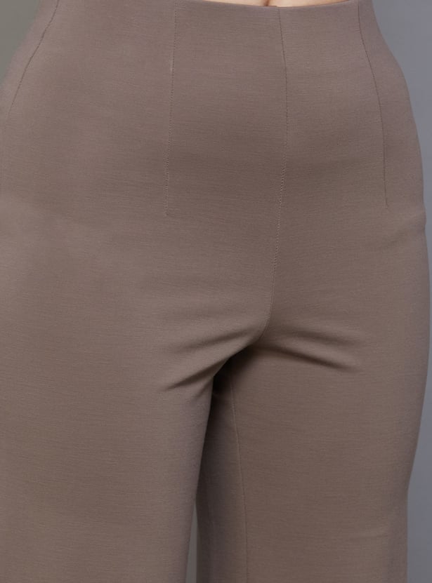 KRAUS Solid Wide Leg Trousers