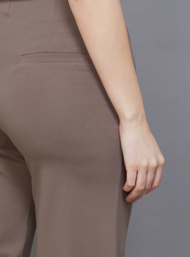 KRAUS Solid Wide Leg Trousers